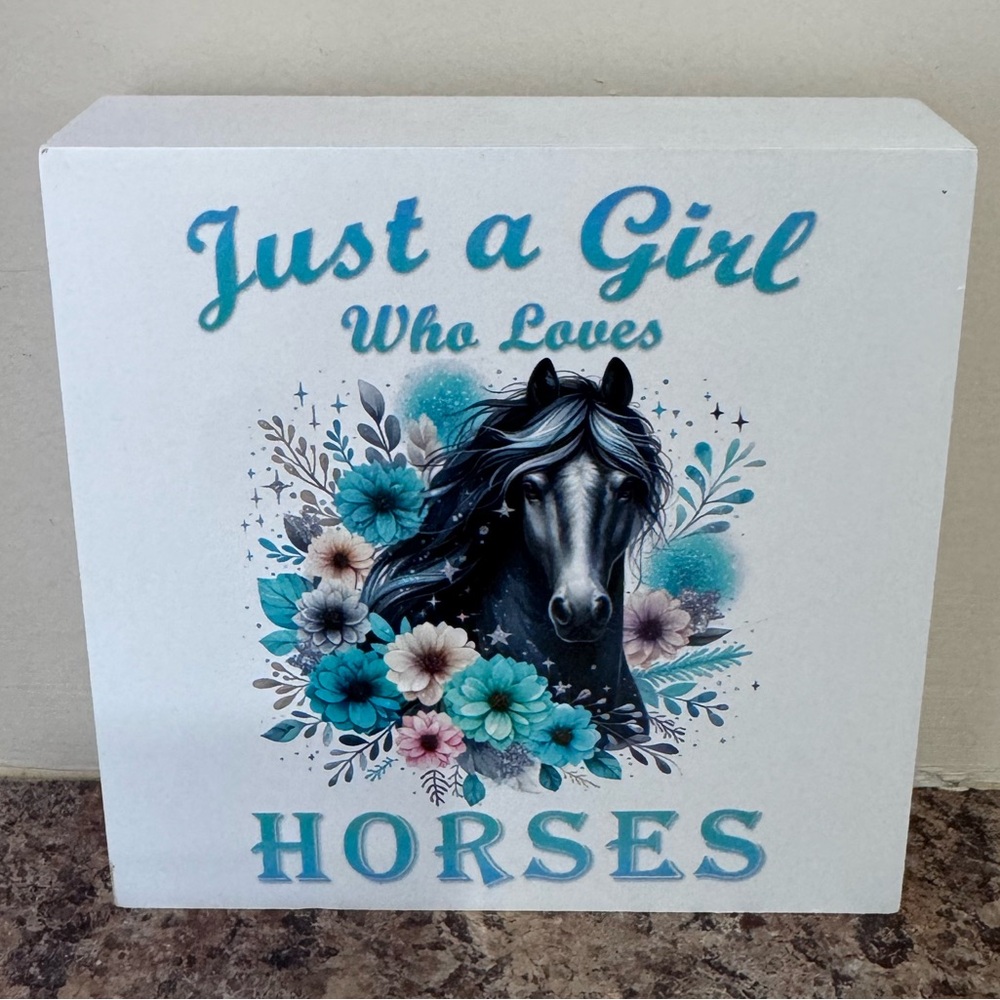 Just a Girl Who Loves Horses Wall Art